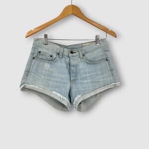Rag & Bone Light Wash Denim Cutoff Shorts Size 24